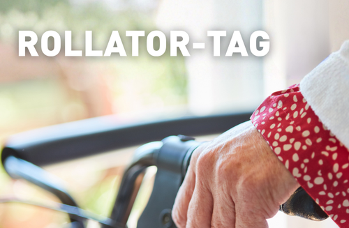 Hand am Rollator