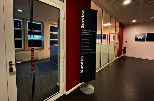 Blick auf den Kundenservice der Stadtwerke Bad Salzuflen