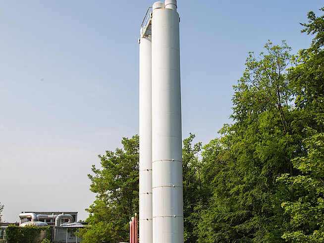 Schornstein Heizkraftwerk Staatsbad