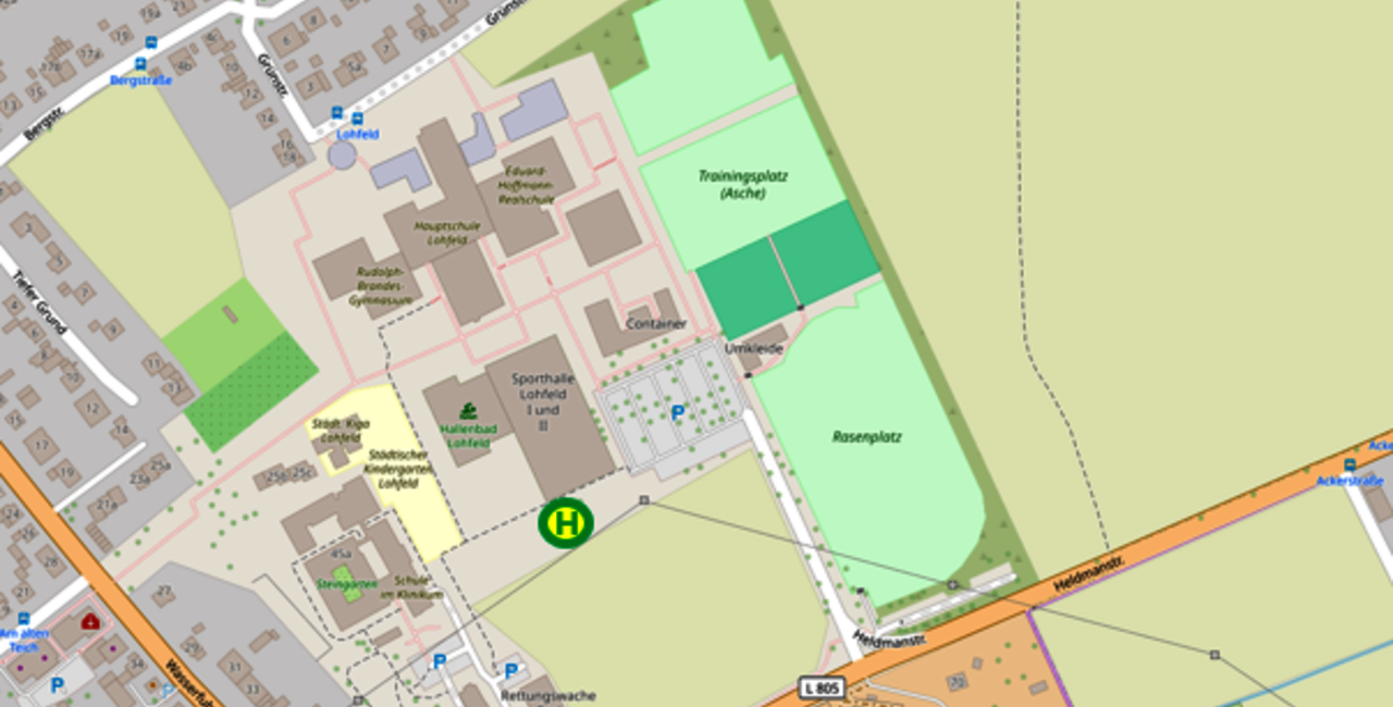 Ansichtskarte: Ersatzhaltestelle Lohfeld