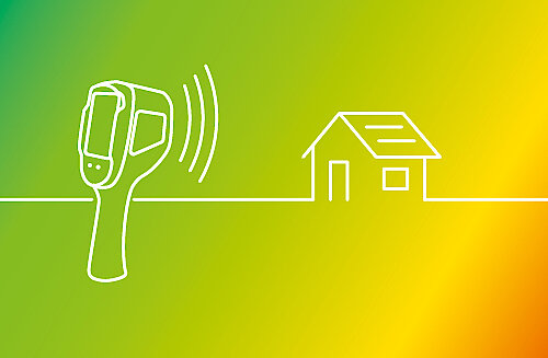 Icon einer Spezialkamera für Thermografie