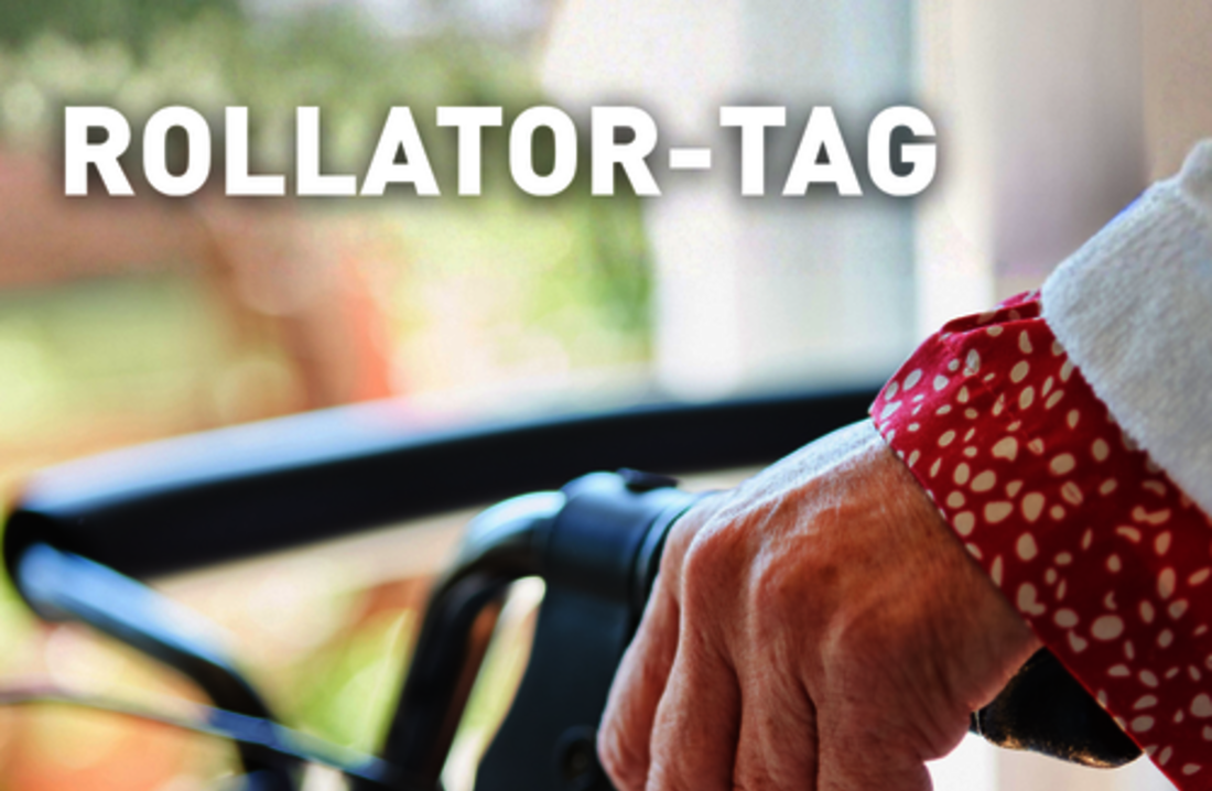 Hand am Rollator