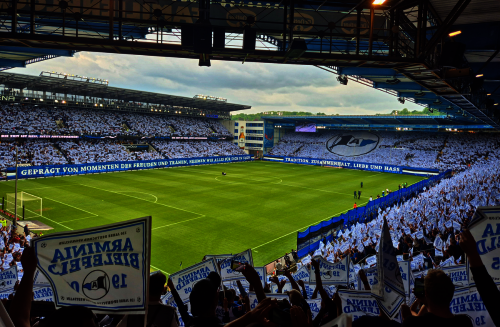 Blick ins Stadion von Arminia Bielefeld